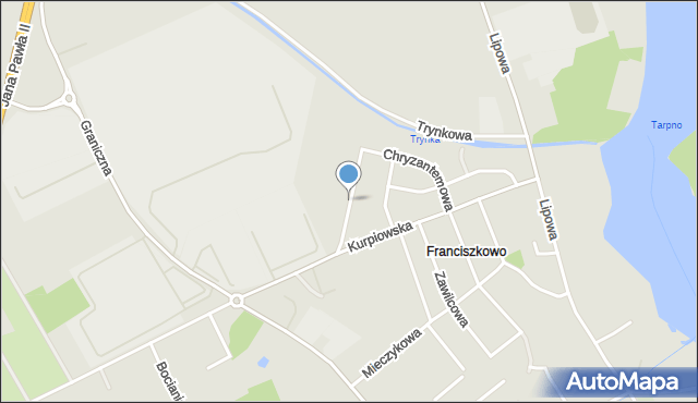 Grudziądz, Margaretkowa, mapa Grudziądza