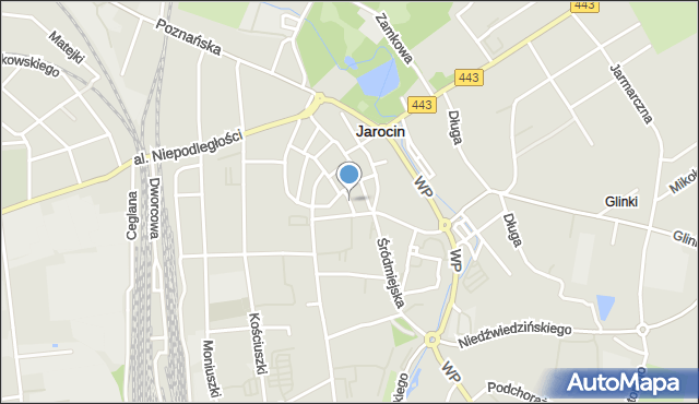 Jarocin, Mała, mapa Jarocin