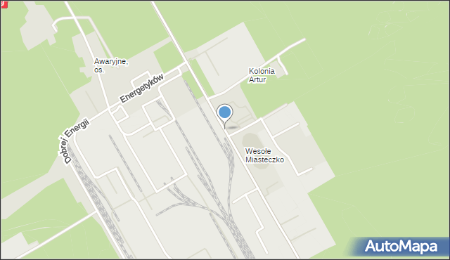 Jaworzno, Martyniaków, mapa Jaworzno