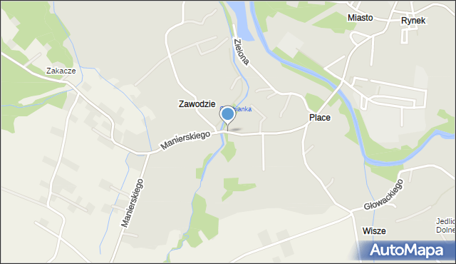 Jedlicze, Manierskiego Wincentego, mapa Jedlicze