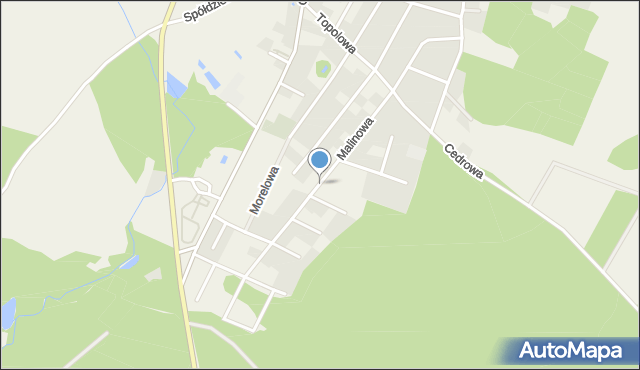 Jerzmanowa, Malinowa, mapa Jerzmanowa