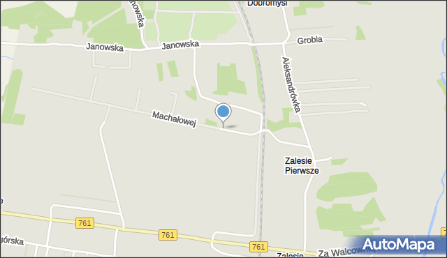Kielce, Machałowej Natalii, mapa Kielc