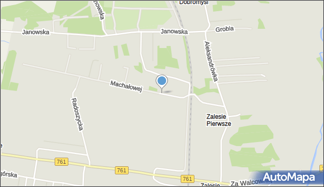 Kielce, Machałowej Natalii, mapa Kielc