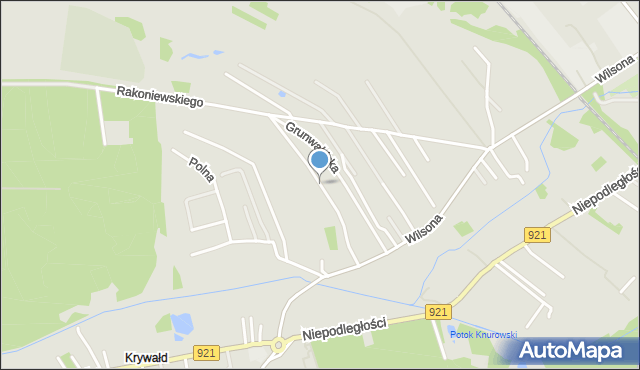 Knurów powiat gliwicki, Matejki Jana, mapa Knurów powiat gliwicki