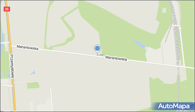 Konin, Marantowska, mapa Konina