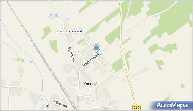 Konopki gmina Stupsk, Mazowiecka, mapa Konopki gmina Stupsk