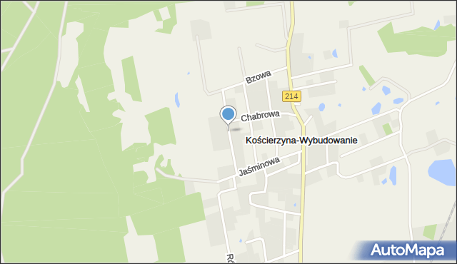 Kościerzyna-Wybudowanie, Makowa, mapa Kościerzyna-Wybudowanie