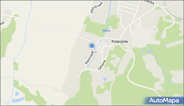 Kowary powiat karkonoski, Malinowa, mapa Kowary powiat karkonoski