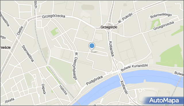 Kraków, Masarska, mapa Krakowa