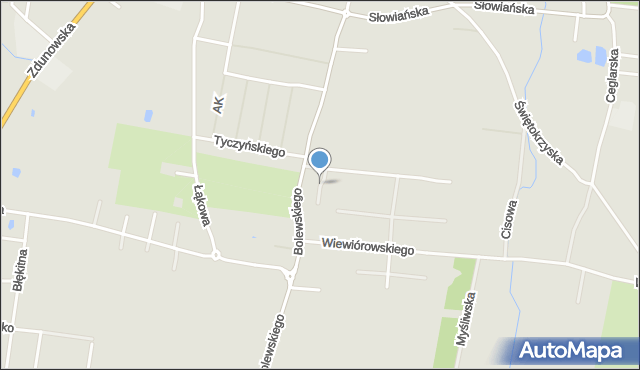 Krotoszyn, Magnoliowa, mapa Krotoszyna