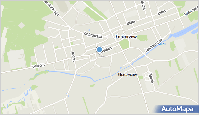 Łaskarzew, Mały Rynek, mapa Łaskarzew