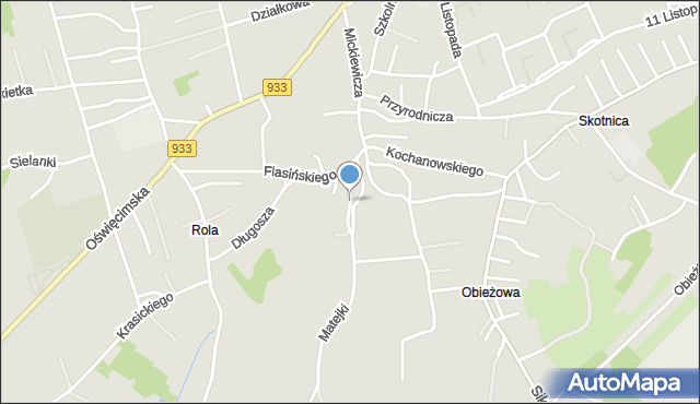 Libiąż, Malczewskiego Jacka, mapa Libiąż