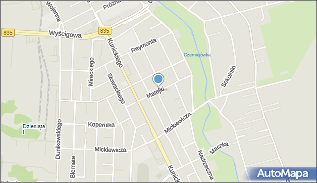 Lublin, Matejki Jana, mapa Lublina