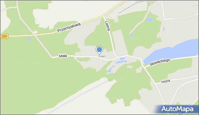 Lubsko, Mała, mapa Lubsko