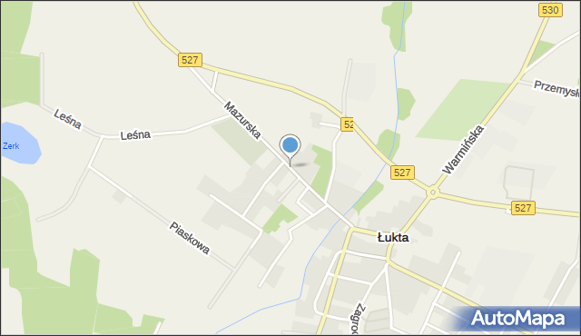 Łukta, Mazurska, mapa Łukta