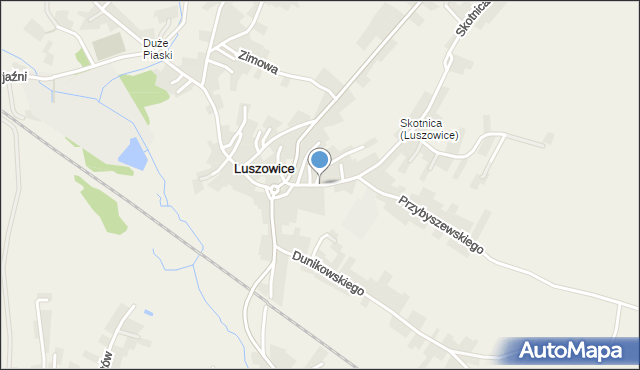 Luszowice gmina Chrzanów, Marcinkowskiego Karola, mapa Luszowice gmina Chrzanów