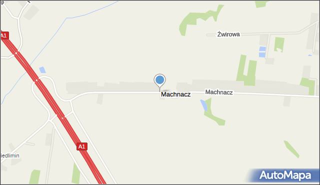 Machnacz gmina Brześć Kujawski, Machnacz, mapa Machnacz gmina Brześć Kujawski