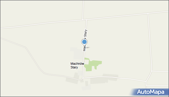 Machnów Stary, Machnów Stary, mapa Machnów Stary