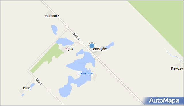 Maciejów gmina Drawno, Maciejów, mapa Maciejów gmina Drawno