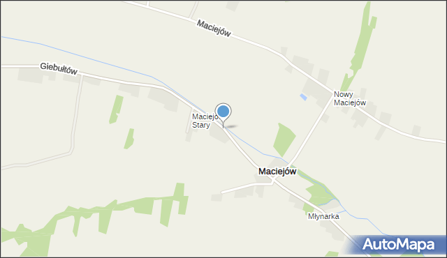 Maciejów gmina Słaboszów, Maciejów, mapa Maciejów gmina Słaboszów