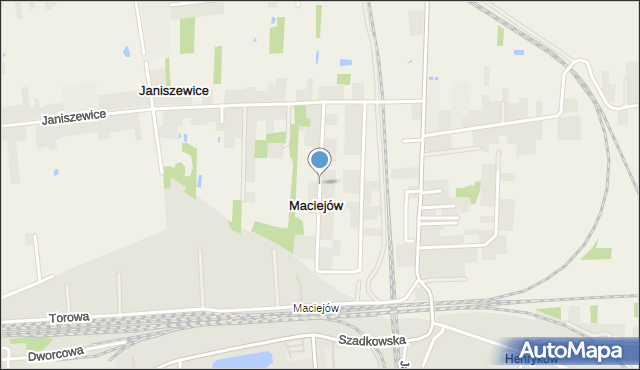 Maciejów gmina Zduńska Wola, Maciejów, mapa Maciejów gmina Zduńska Wola