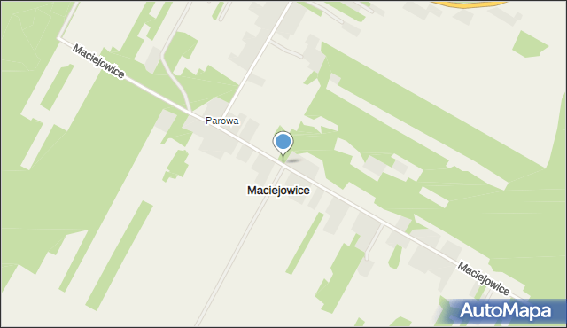 Maciejowice gmina Głowaczów, Maciejowice, mapa Maciejowice gmina Głowaczów