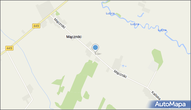 Mączniki gmina Kraszewice, Mączniki, mapa Mączniki gmina Kraszewice