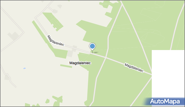 Magdaleniec gmina Rojewo, Magdaleniec, mapa Magdaleniec gmina Rojewo