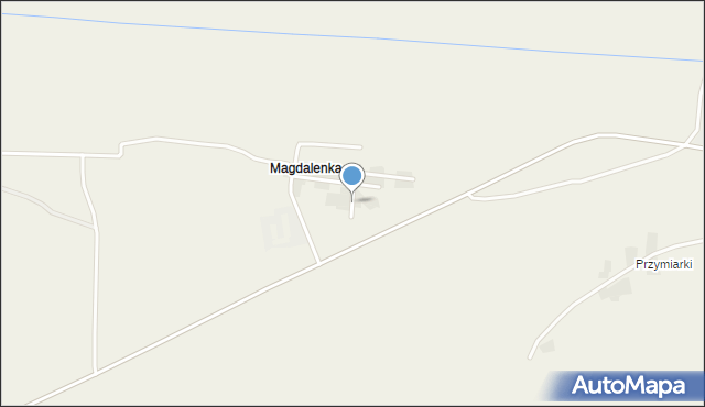 Magdalenka gmina Ulhówek, Magdalenka, mapa Magdalenka gmina Ulhówek