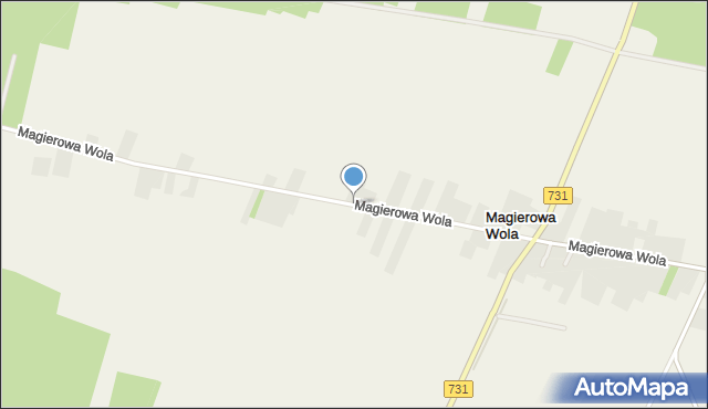 Magierowa Wola, Magierowa Wola, mapa Magierowa Wola