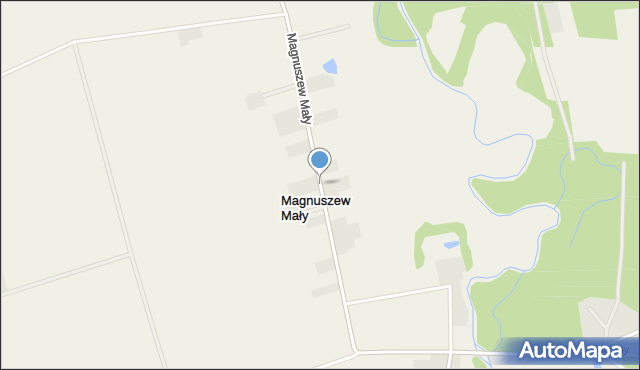 Magnuszew Mały, Magnuszew Mały, mapa Magnuszew Mały