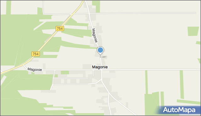 Magonie, Magonie, mapa Magonie