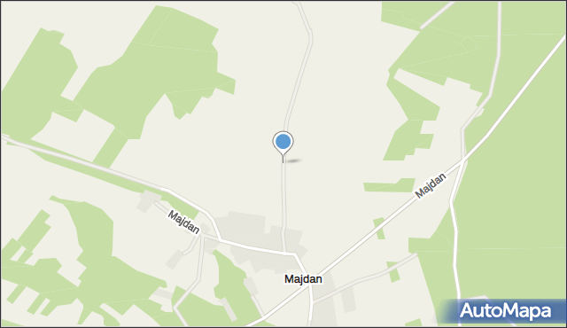 Majdan gmina Baranowo, Majdan, mapa Majdan gmina Baranowo