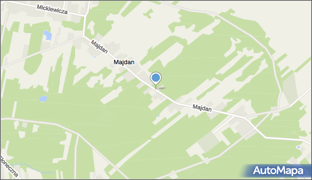 Majdan gmina Łochów, Majdan, mapa Majdan gmina Łochów