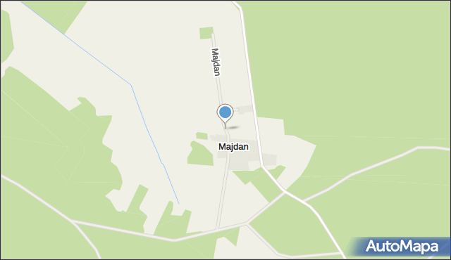 Majdan gmina Michałowo, Majdan, mapa Majdan gmina Michałowo