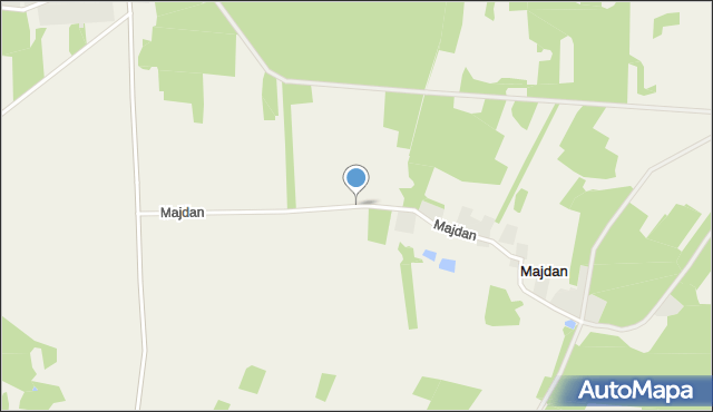 Majdan gmina Wierzbno, Majdan, mapa Majdan gmina Wierzbno