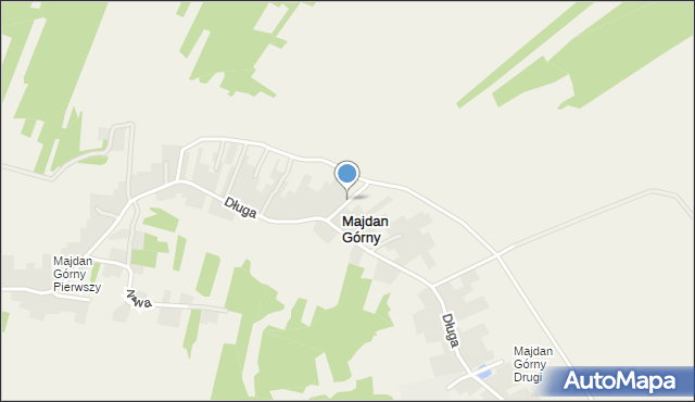 Majdan Górny, Majdan Górny, mapa Majdan Górny