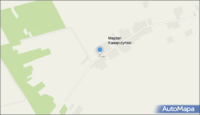 Majdan Kawęczyński, Majdan Kawęczyński, mapa Majdan Kawęczyński