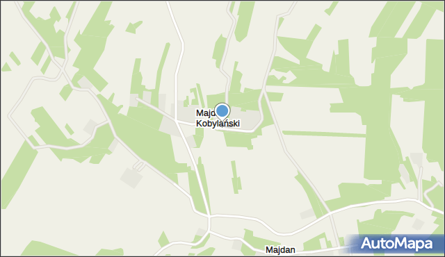 Majdan Kobylański, Majdan Kobylański, mapa Majdan Kobylański