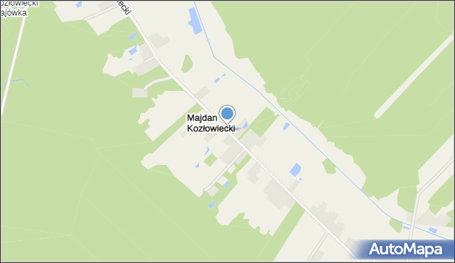 Majdan Kozłowiecki, Majdan Kozłowiecki, mapa Majdan Kozłowiecki