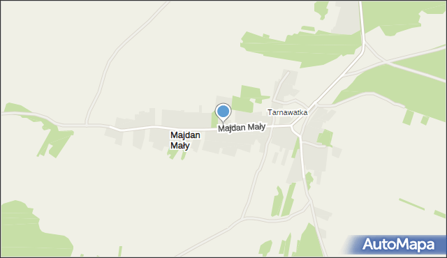 Majdan Mały, Majdan Mały, mapa Majdan Mały