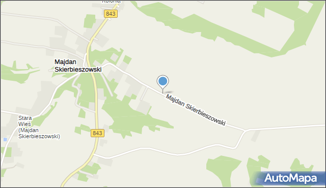 Majdan Skierbieszowski, Majdan Skierbieszowski, mapa Majdan Skierbieszowski