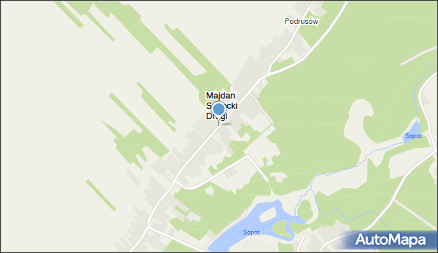 Majdan Sopocki Drugi, Majdan Sopocki Drugi, mapa Majdan Sopocki Drugi