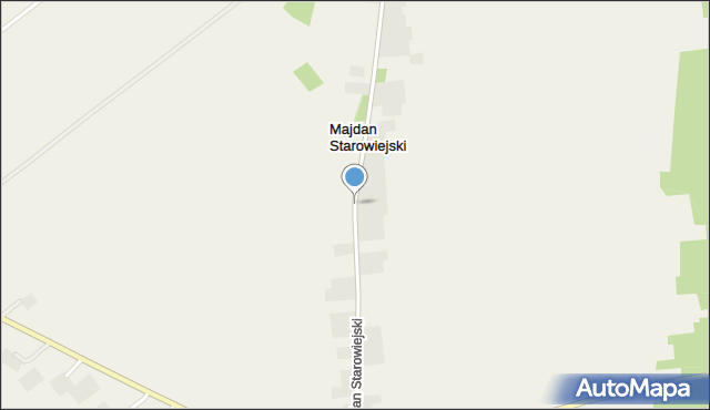 Majdan Starowiejski, Majdan Starowiejski, mapa Majdan Starowiejski