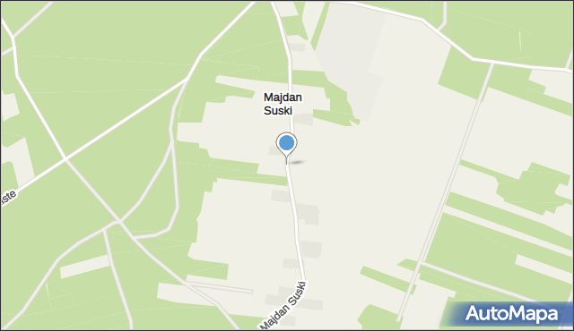 Majdan Suski, Majdan Suski, mapa Majdan Suski