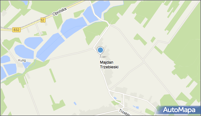 Majdan Trzebieski, Majdan Trzebieski, mapa Majdan Trzebieski