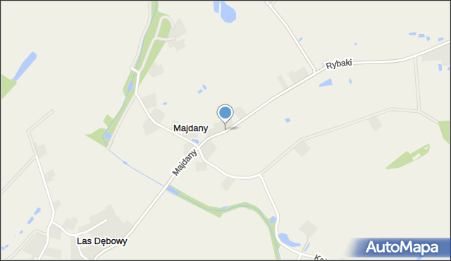 Majdany gmina Wilków, Majdany, mapa Majdany gmina Wilków