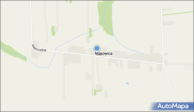 Makowica gmina Szelków, Makowica, mapa Makowica gmina Szelków