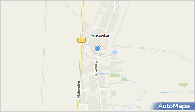 Makowice gmina Skoroszyce, Makowice, mapa Makowice gmina Skoroszyce