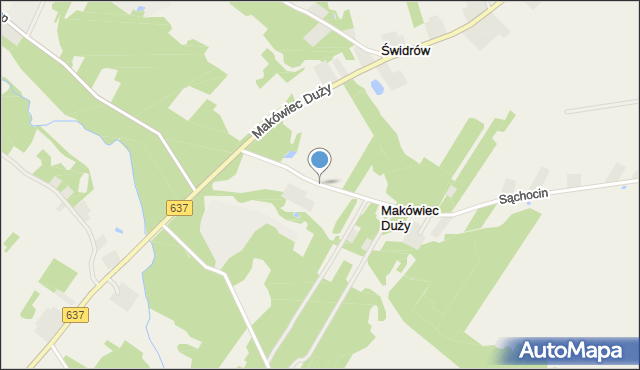 Makówiec Duży, Makówiec Duży, mapa Makówiec Duży